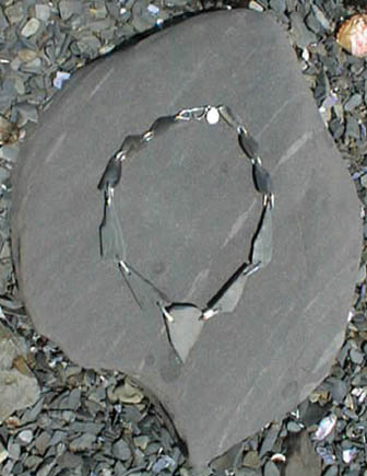 All-stone with sterling necklace