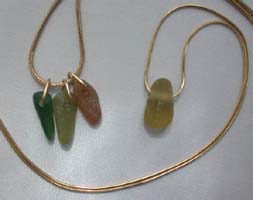 Seaglass pendants